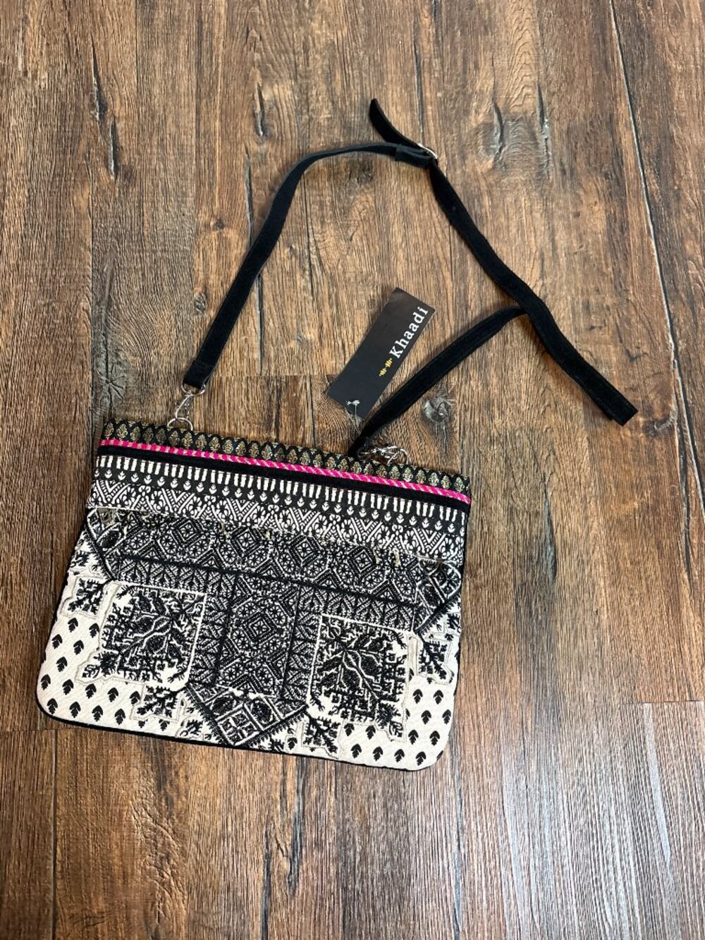 NWT Khaadi patterned embellished boho crossbody bag